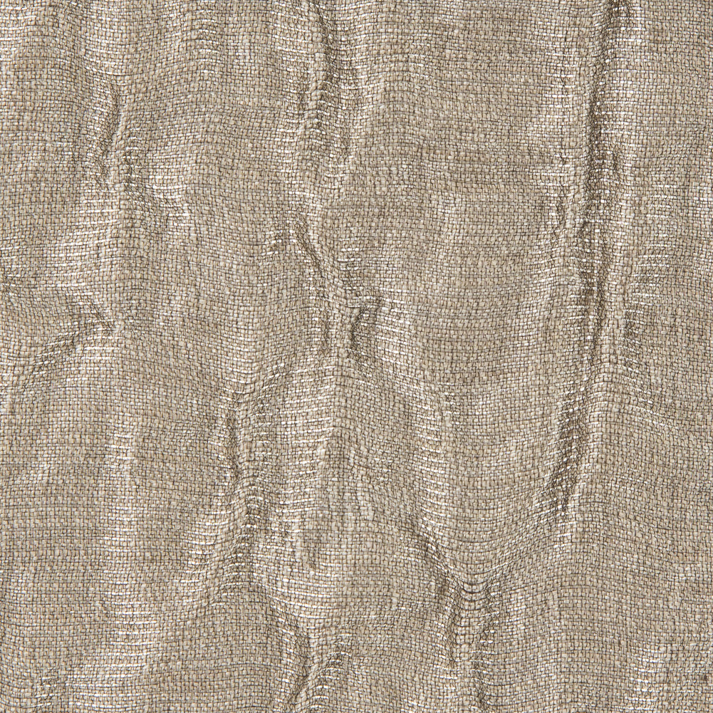 Oxford Tan Luminous Crinkled Brocade - Detail Oxford Tan Luminous Crinkled Brocade - Detail