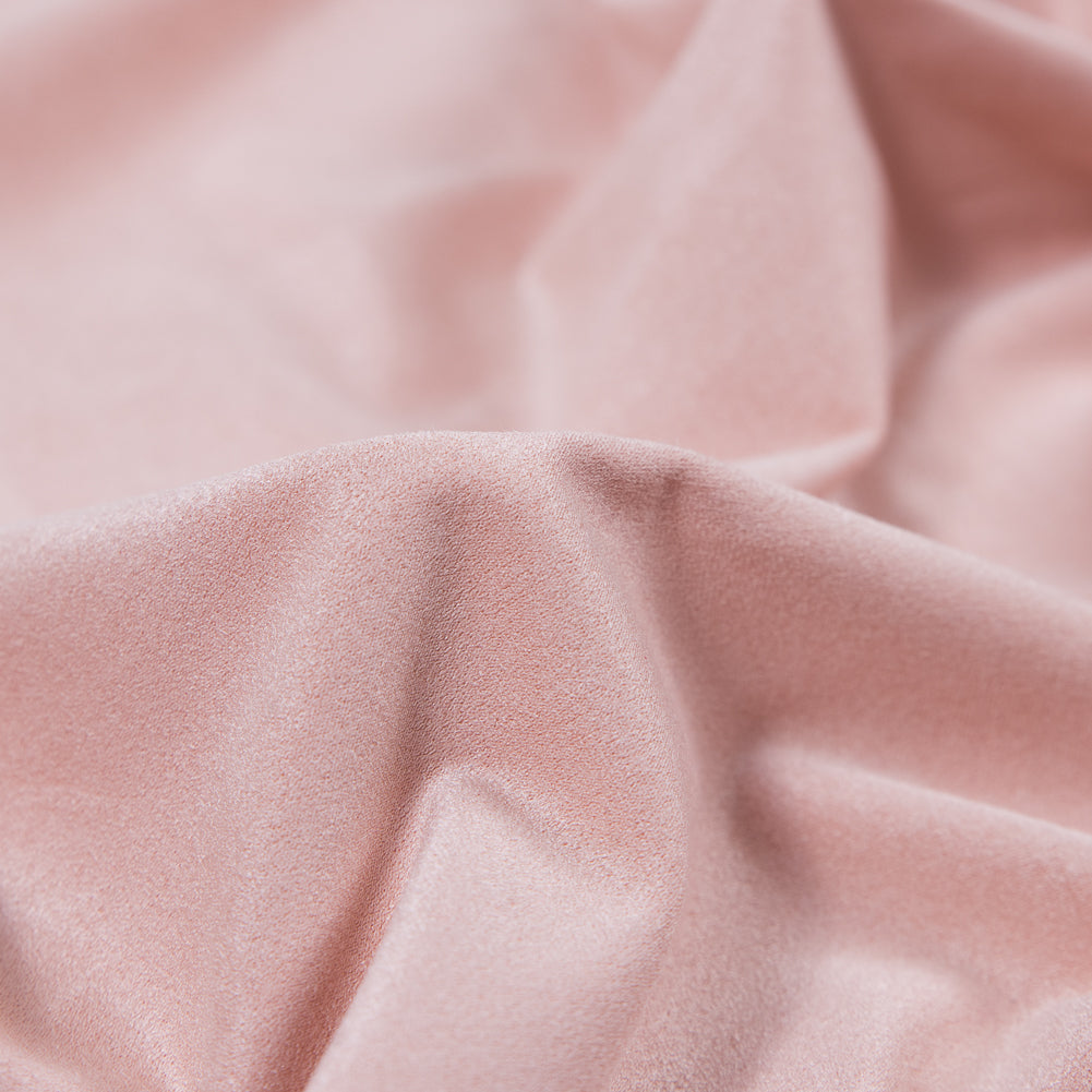 Italian Pink Lightweight Stretch Faux Suede Full Italian Pink Lightweight Stretch Faux Suede Full