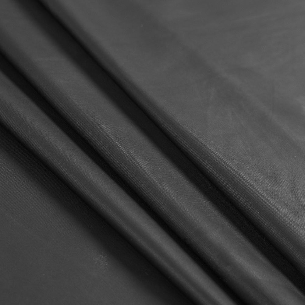 Italian Black Stretch Matte Pleather - Detail Italian Black Stretch Matte Pleather - Detail