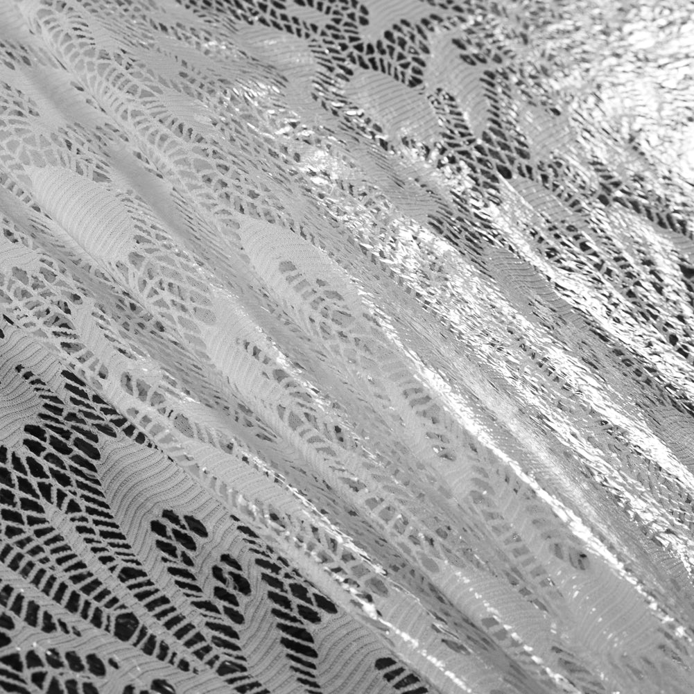 Italian White Laminated Lace - Detail Italian White Laminated Lace - Detail