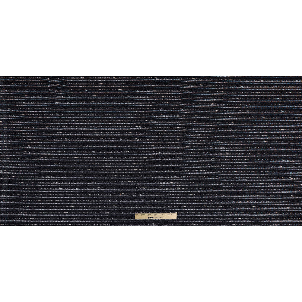 Black and White Striped Novelty Woven Full Black and White Striped Novelty Woven Full