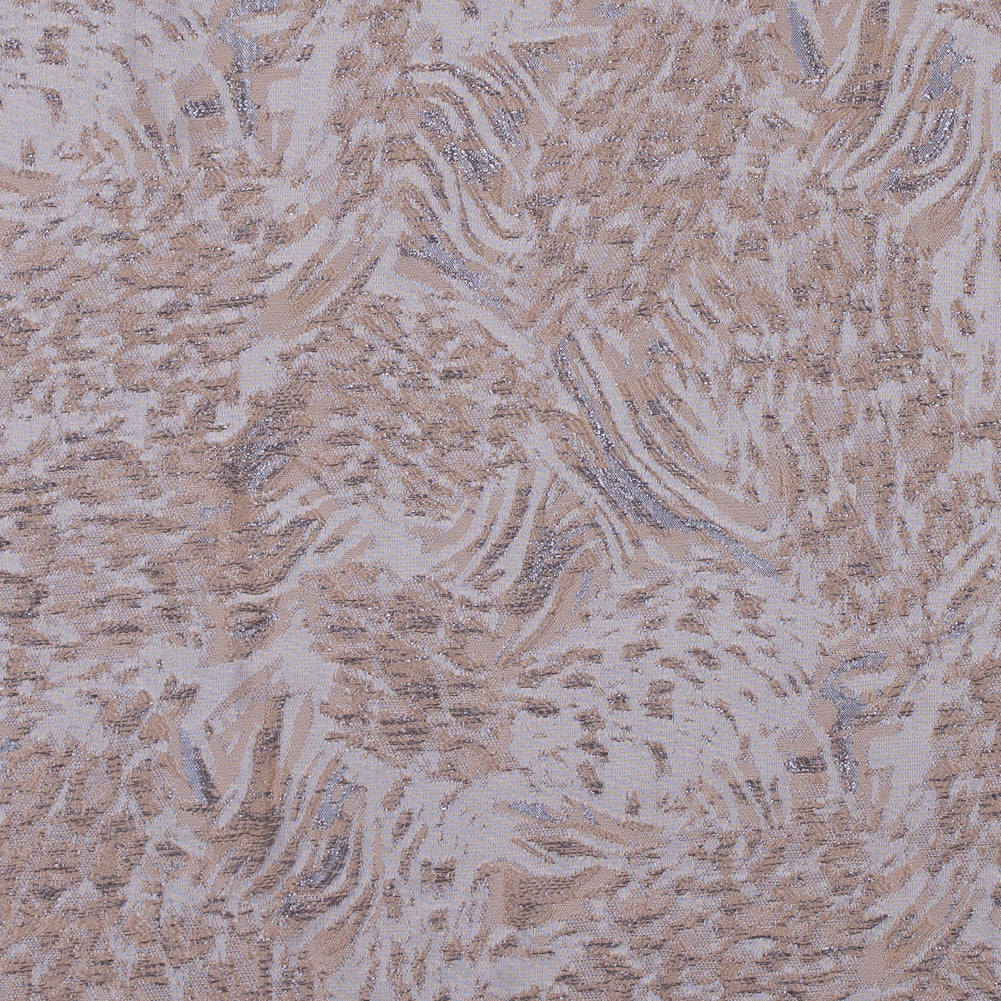 Metallic Gray and Almond Cream Abstract Brocade Metallic Gray and Almond Cream Abstract Brocade