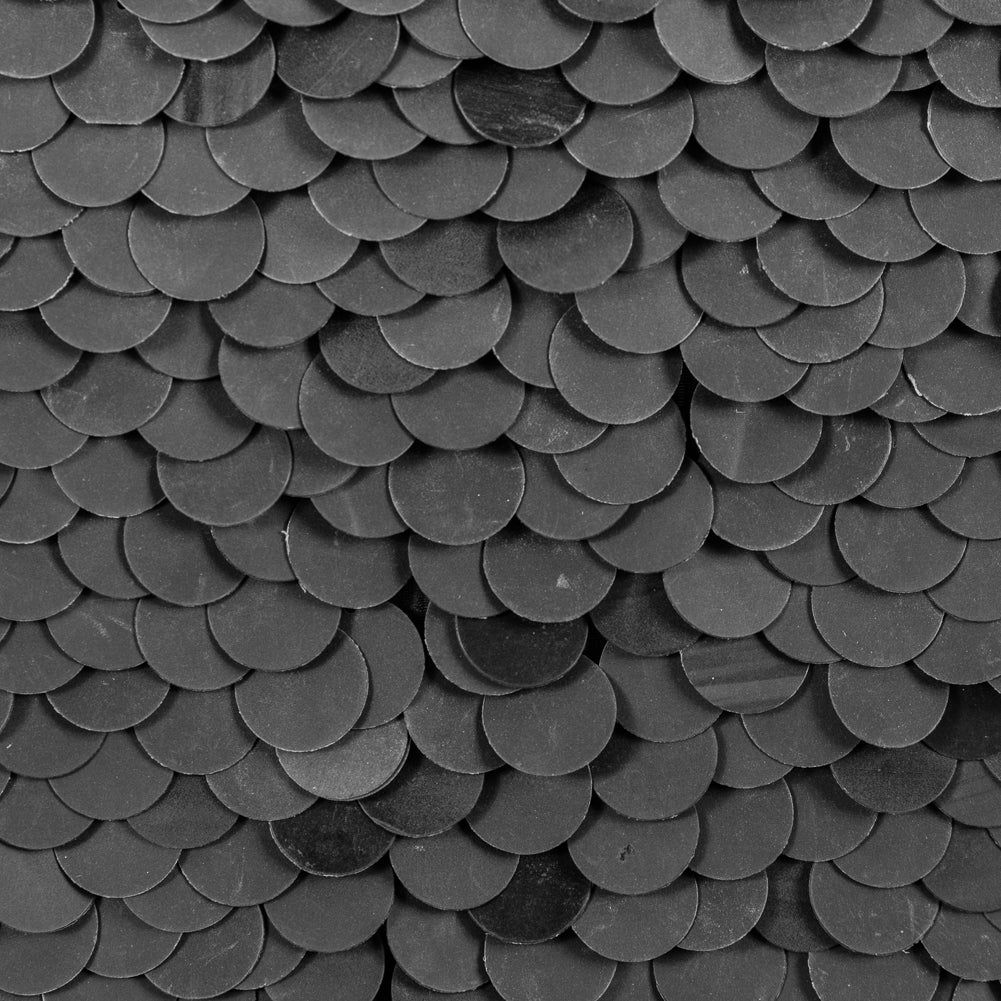 Phillip Lim Black Paillette Sequins on a Crinkled Silk Georgette - Detail Phillip Lim Black Paillette Sequins on a Crinkled Silk Georgette - Detail