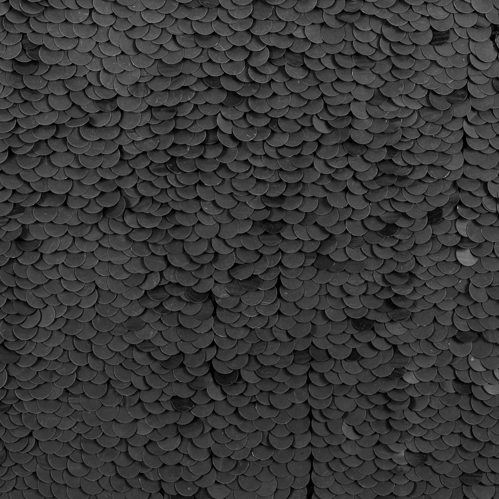 Phillip Lim Black Paillette Sequins on a Crinkled Silk Georgette Phillip Lim Black Paillette Sequins on a Crinkled Silk Georgette