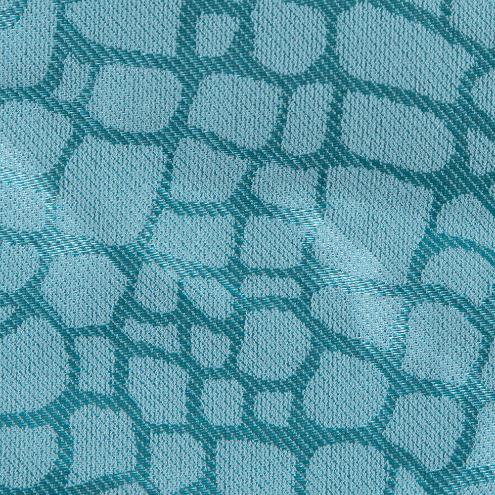 Nicole Miller Luminous Blue Turquoise Pattern Medley Stretch Twill Detail Nicole Miller Luminous Blue Turquoise Pattern Medley Stretch Twill Detail