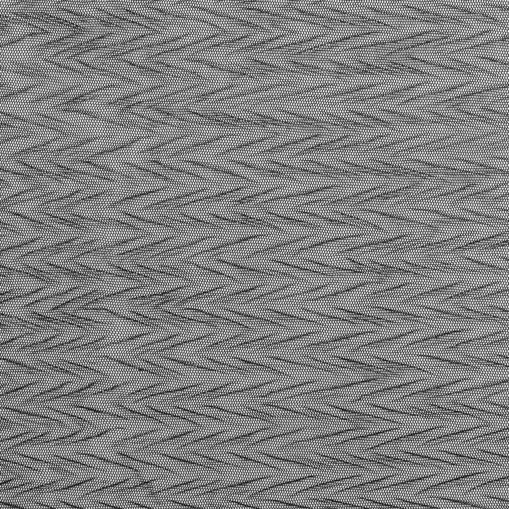 Black Herringbone Stretch Mesh Black Herringbone Stretch Mesh