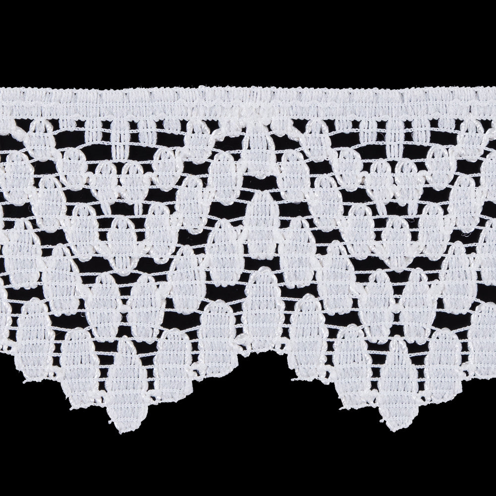 Ivory Corded Cotton Lace Trimming Detail Ivory Corded Cotton Lace Trimming Detail