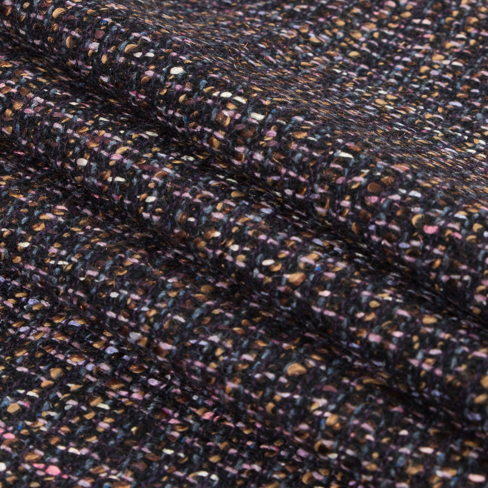 Italian Multi-Colored Wool Tweed Folded Italian Multi-Colored Wool Tweed Folded