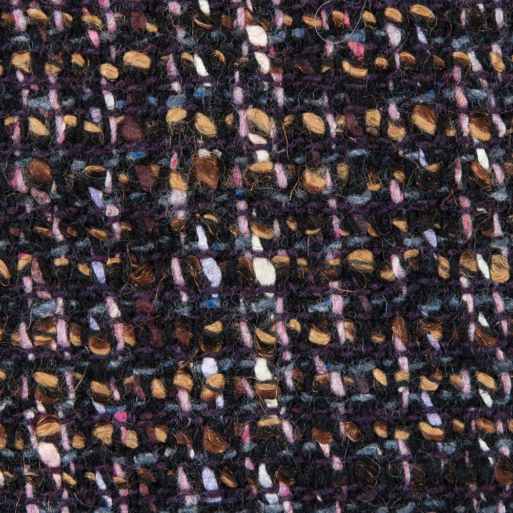 Italian Multi-Colored Wool Tweed Detail Italian Multi-Colored Wool Tweed Detail