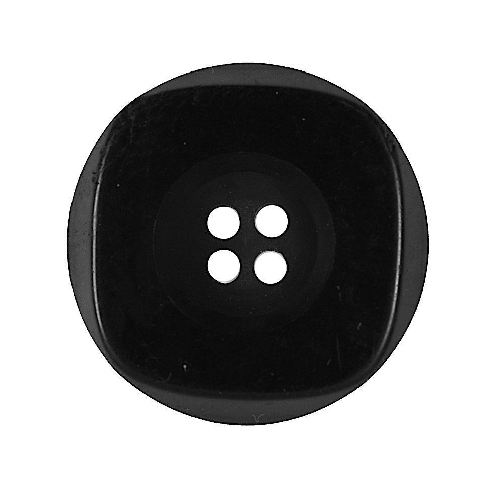 Black 4-Hole Plastic Button - 44L/28mm Black 4-Hole Plastic Button - 44L/28mm