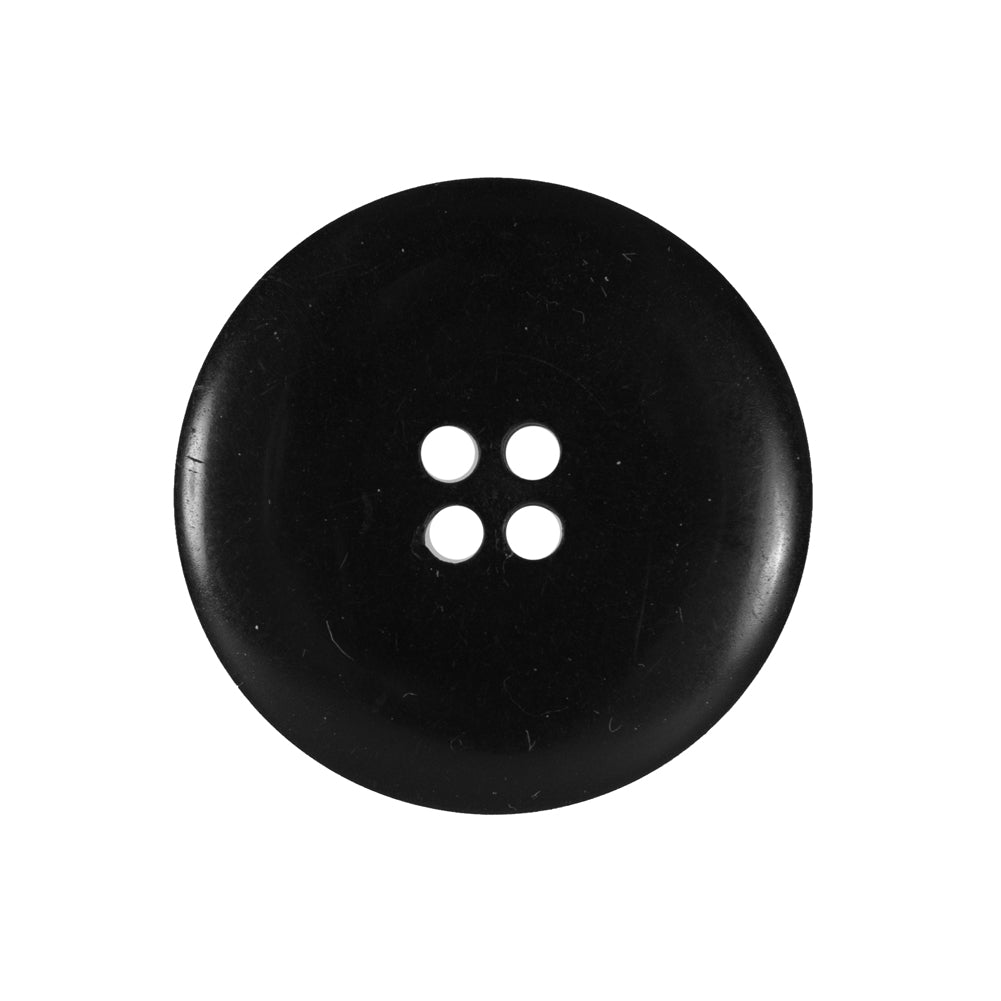 Black 4-Hole Plastic Button - 40L/25.5mm Detail Black 4-Hole Plastic Button - 40L/25.5mm Detail
