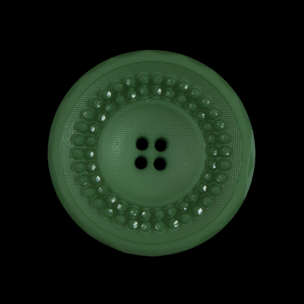 Shamrock Green Textured 4-Hole Button - 44L/28mm Shamrock Green Textured 4-Hole Button - 44L/28mm