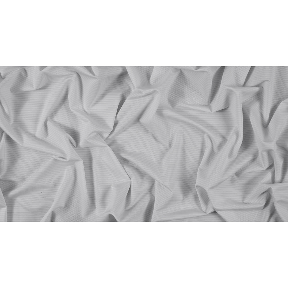 White Lurex Striped Wicking Jersey - Folded White Lurex Striped Wicking Jersey - Folded