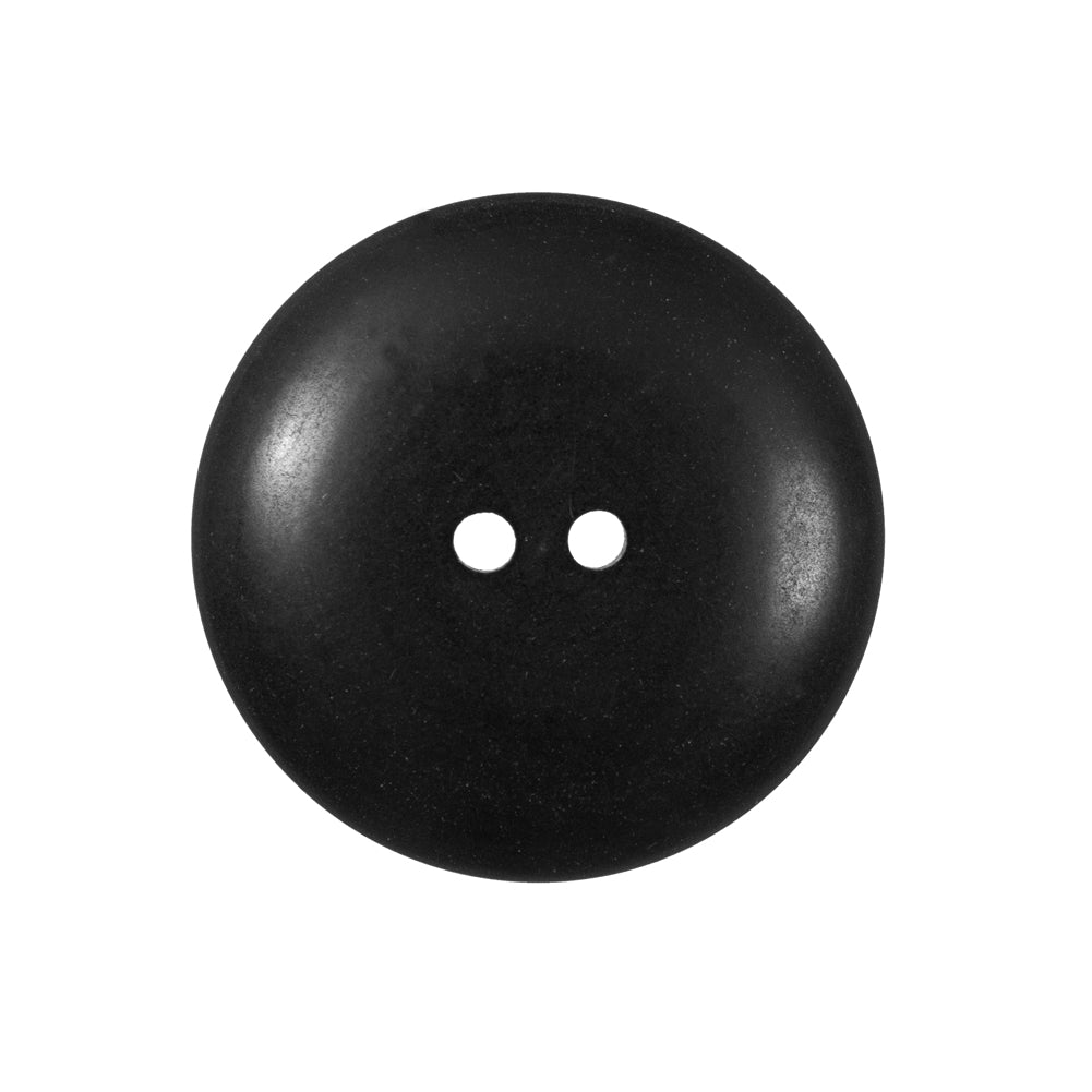 Black Plastic 2 Hole Button - 40L/25.5mm Detail Black Plastic 2 Hole Button - 40L/25.5mm Detail