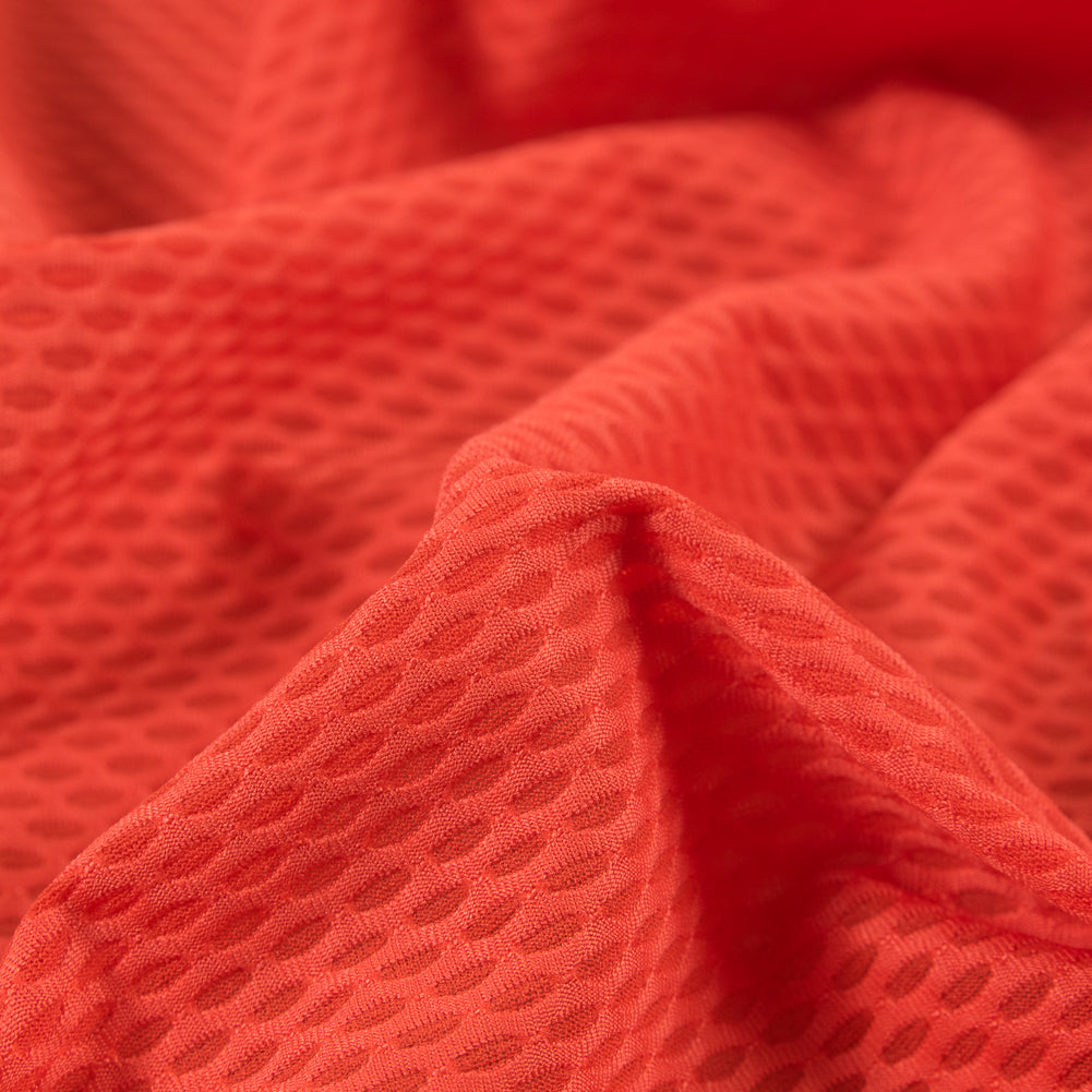 Clippers Red Stretch Mesh with Wicking Capabilities - Detail Clippers Red Stretch Mesh with Wicking Capabilities - Detail