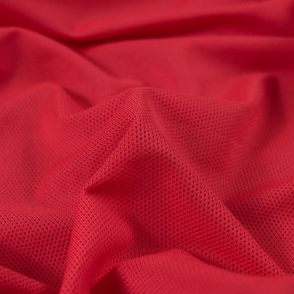 Neon Orange Stretch Mesh with Wicking Capabilities - Detail Neon Orange Stretch Mesh with Wicking Capabilities - Detail