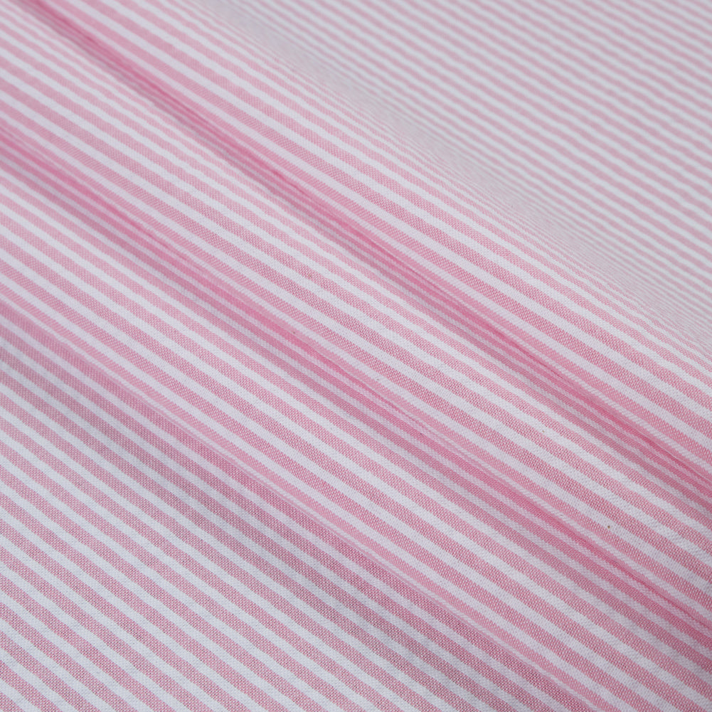 Dewey Pink Candy Striped Seersucker Dewey Pink Candy Striped Seersucker