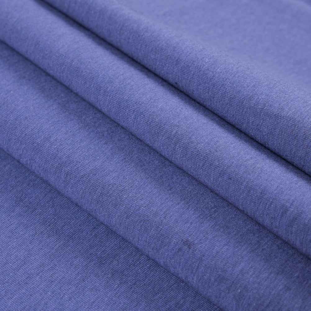 Violet Knit Cotton Fleece Folded Violet Knit Cotton Fleece Folded