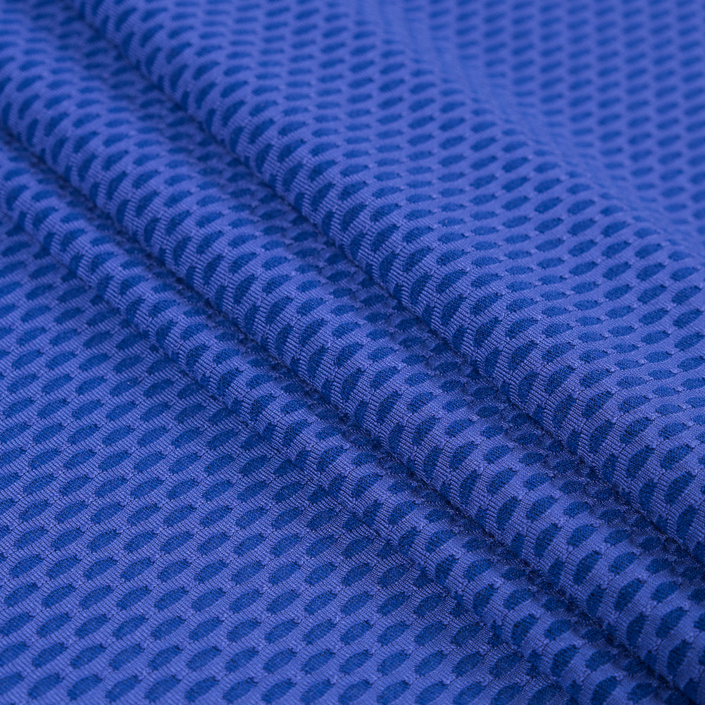 Pacific Blue Stretch Mesh with Wicking Capabilities Folded Pacific Blue Stretch Mesh with Wicking Capabilities Folded