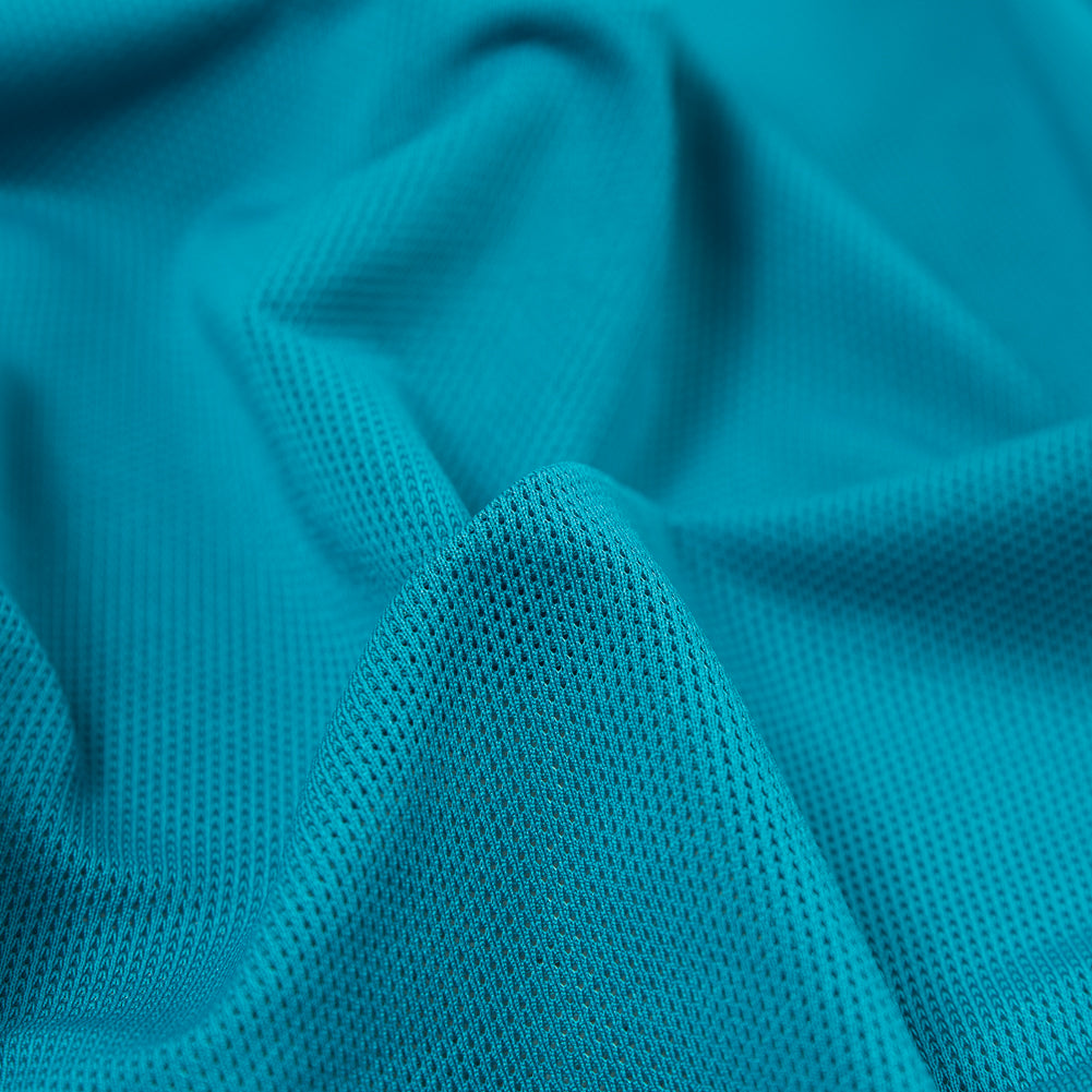 New Teal Stretch Mesh with Wicking Capabilities - Detail New Teal Stretch Mesh with Wicking Capabilities - Detail