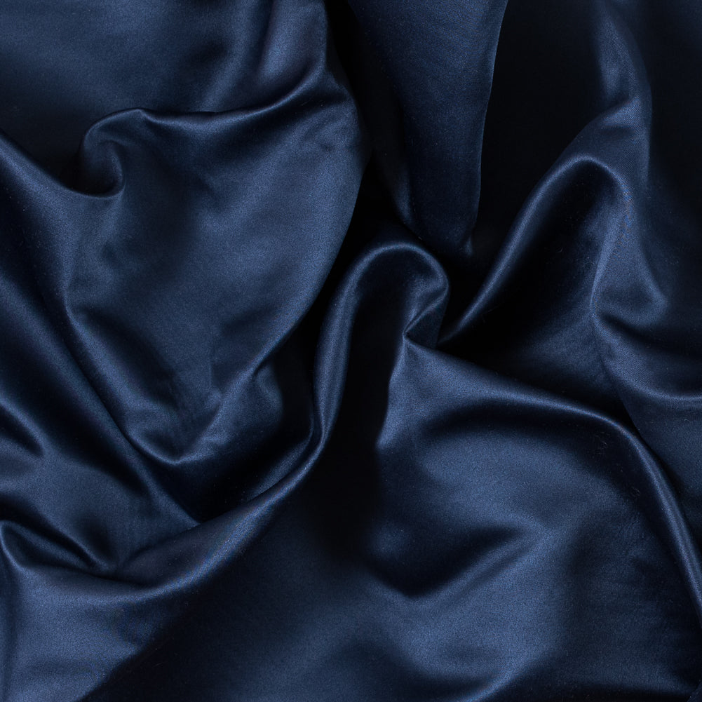 Navy Double Faced Duchesse Satin Navy Double Faced Duchesse Satin