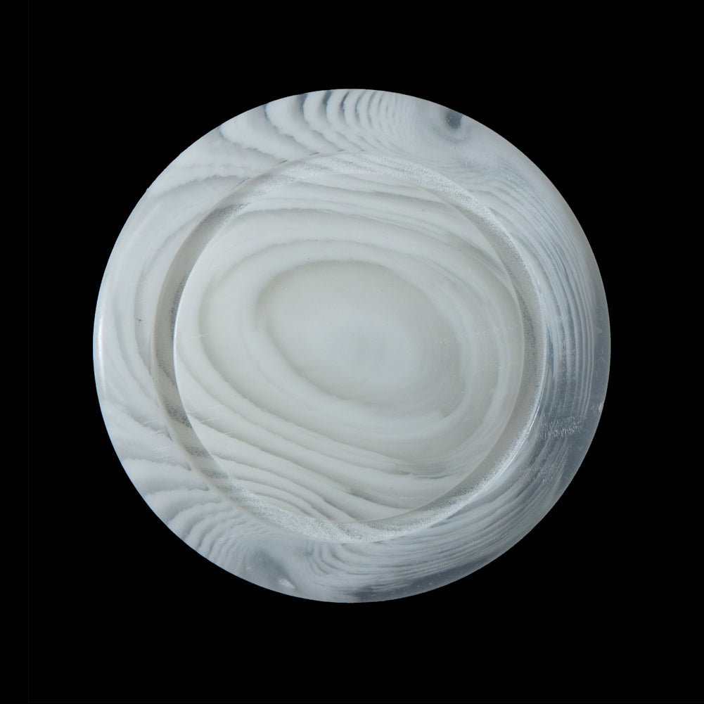 White Translucent Shank-Back Button - 44L/28mm White Translucent Shank-Back Button - 44L/28mm