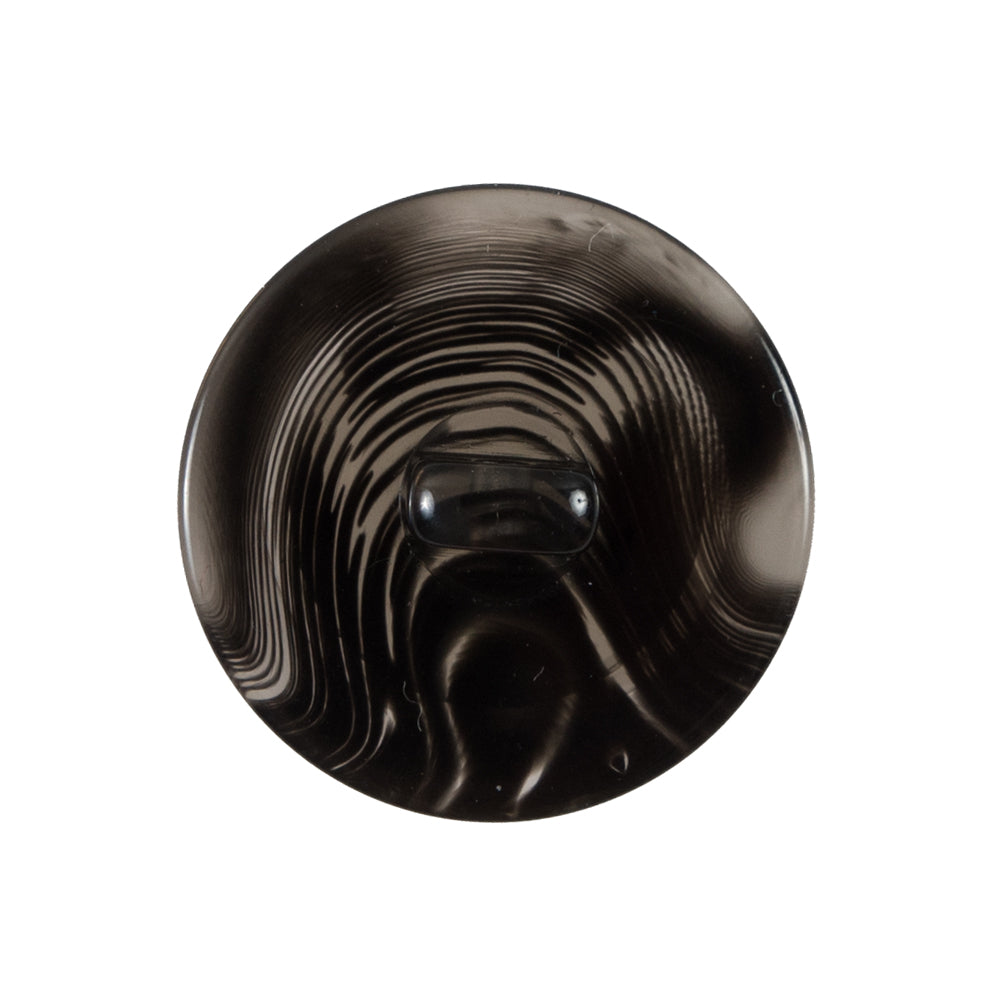 Black Semi-Transparent Plastic Button - 40L/25mm - Detail Black Semi-Transparent Plastic Button - 40L/25mm - Detail
