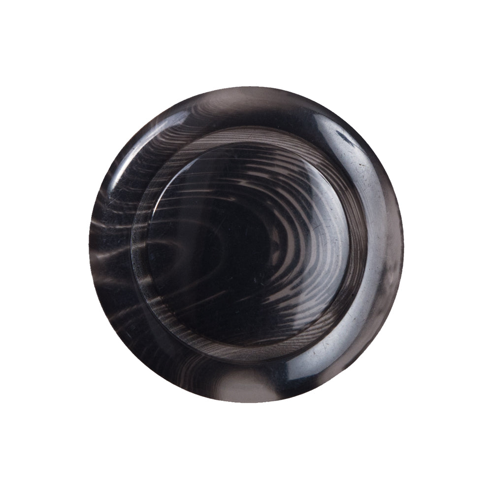 Black Semi-Transparent Plastic Button - 40L/25mm Black Semi-Transparent Plastic Button - 40L/25mm