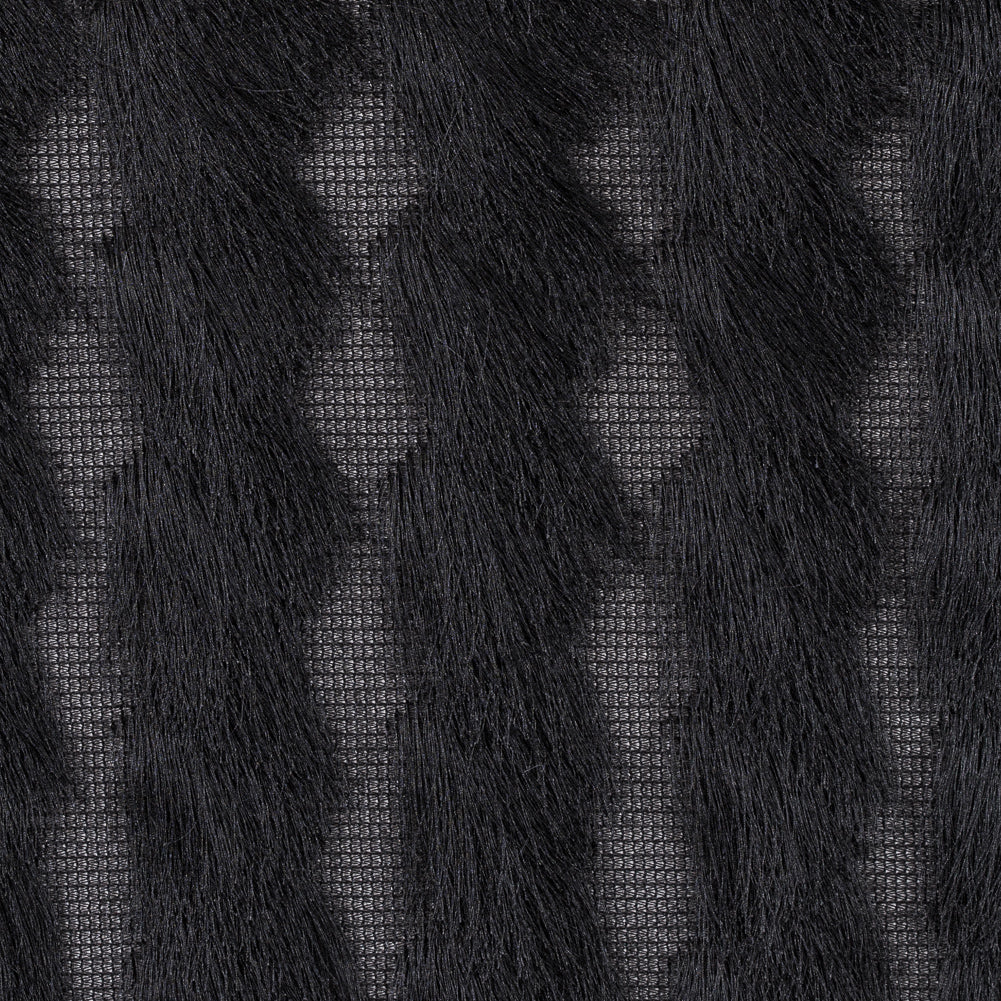 Black Chevron Fringe Fabric Black Chevron Fringe Fabric