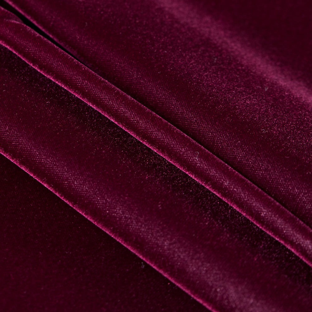 Luxury Lyons Velvet - Tuscan Wine Red - Leander Collection Detail Luxury Lyons Velvet - Tuscan Wine Red - Leander Collection Detail