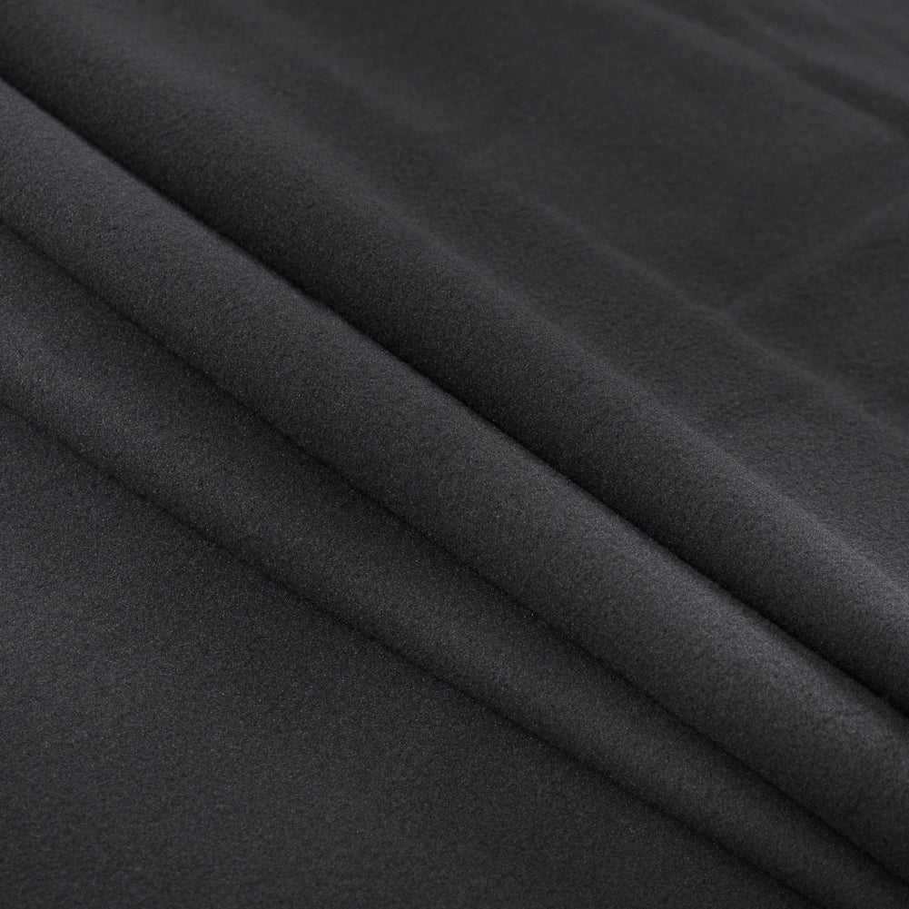 Black Medium-Weight Micro Fleece - Folded Black Medium-Weight Micro Fleece - Folded