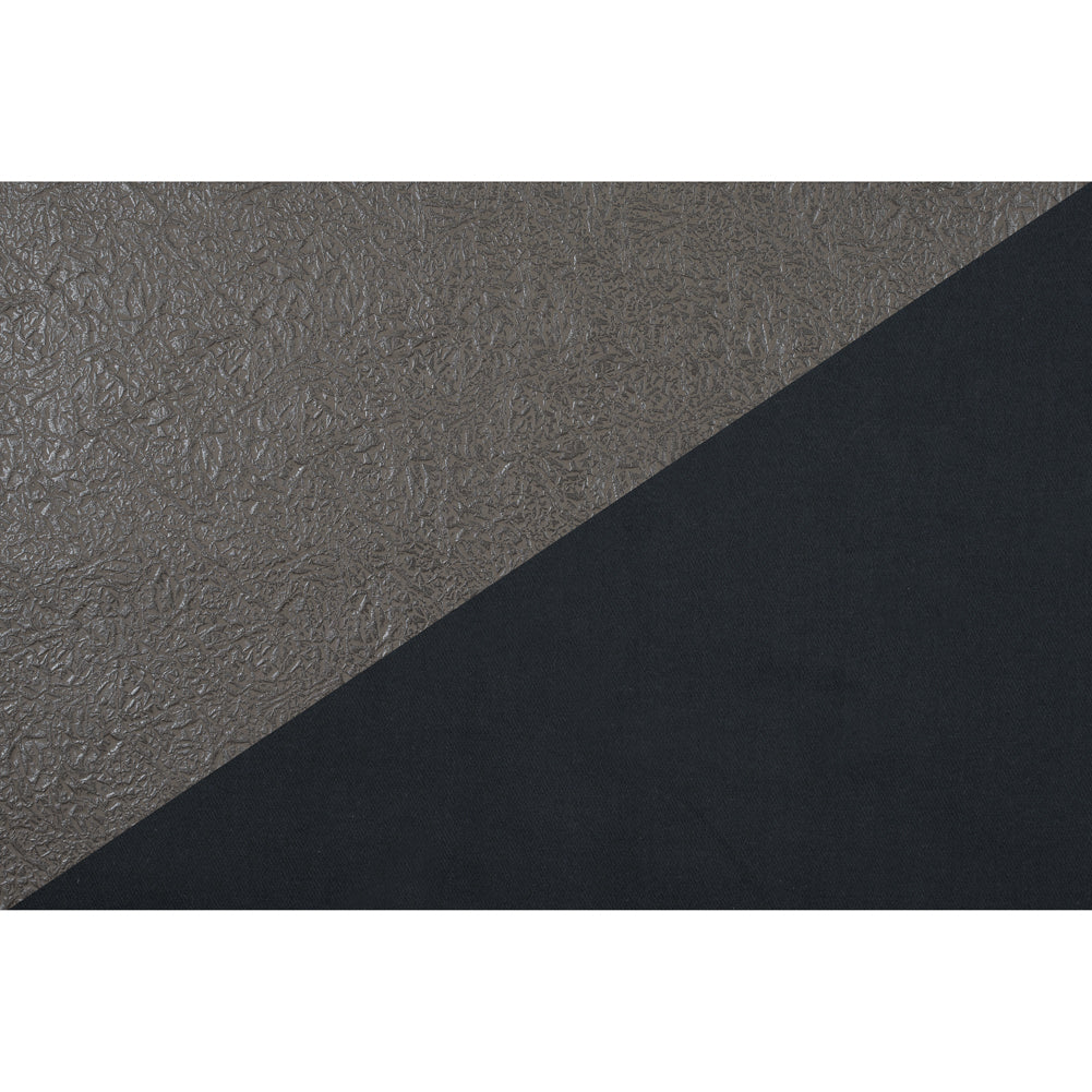 Slate Black Embossed Faux Leather with a Black Fabric Backing Full Slate Black Embossed Faux Leather with a Black Fabric Backing Full