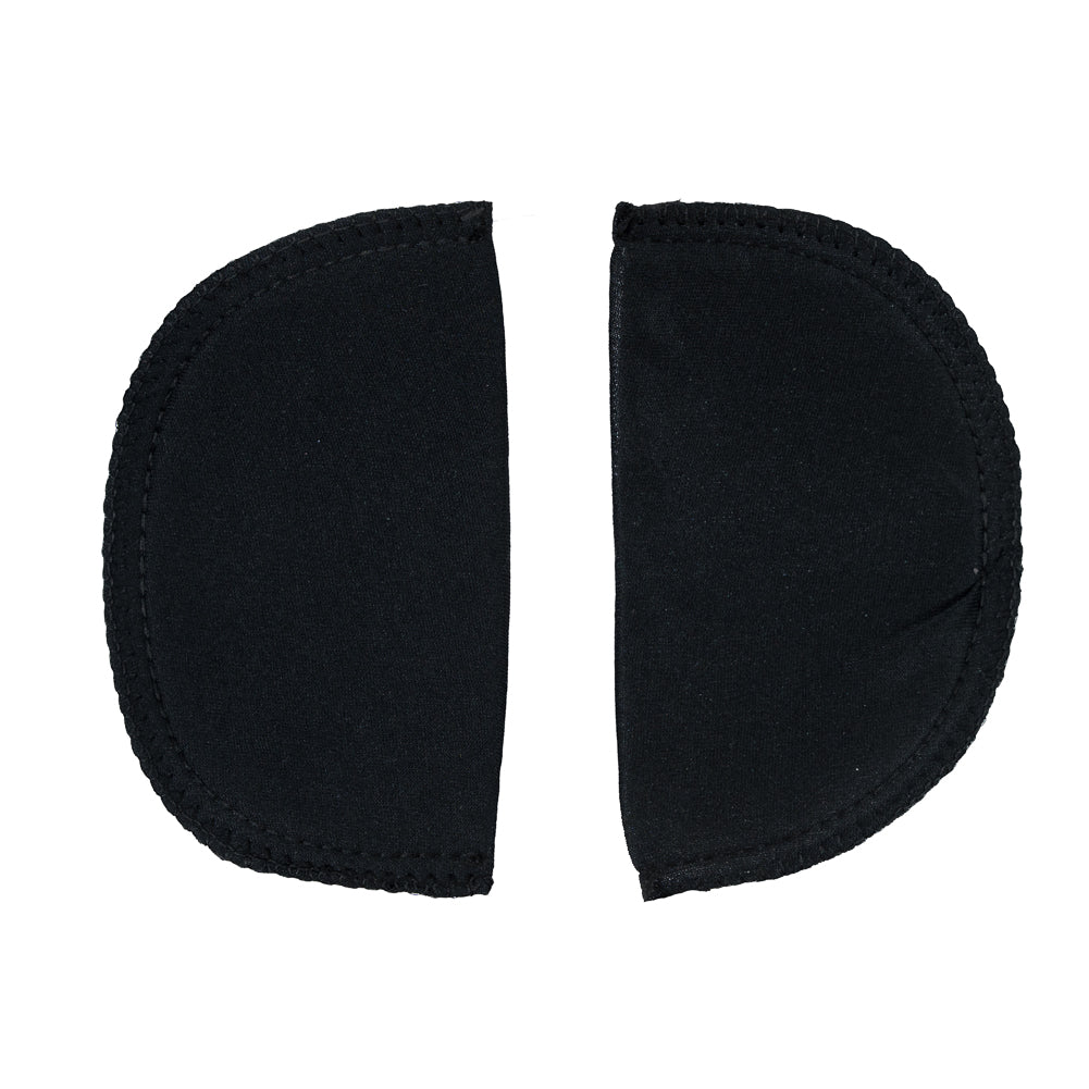 Foam Shoulder Pads Covered with Black Polyester - 5.5" x 3.25" x .5" Detail Foam Shoulder Pads Covered with Black Polyester - 5.5" x 3.25" x .5" Detail