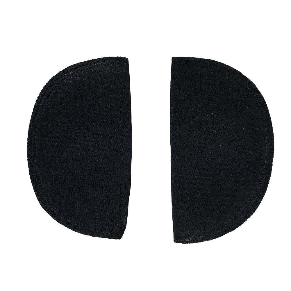 Foam Shoulder Pads Covered with Black Polyester - 7" x 4" x .5" Detail Foam Shoulder Pads Covered with Black Polyester - 7" x 4" x .5" Detail