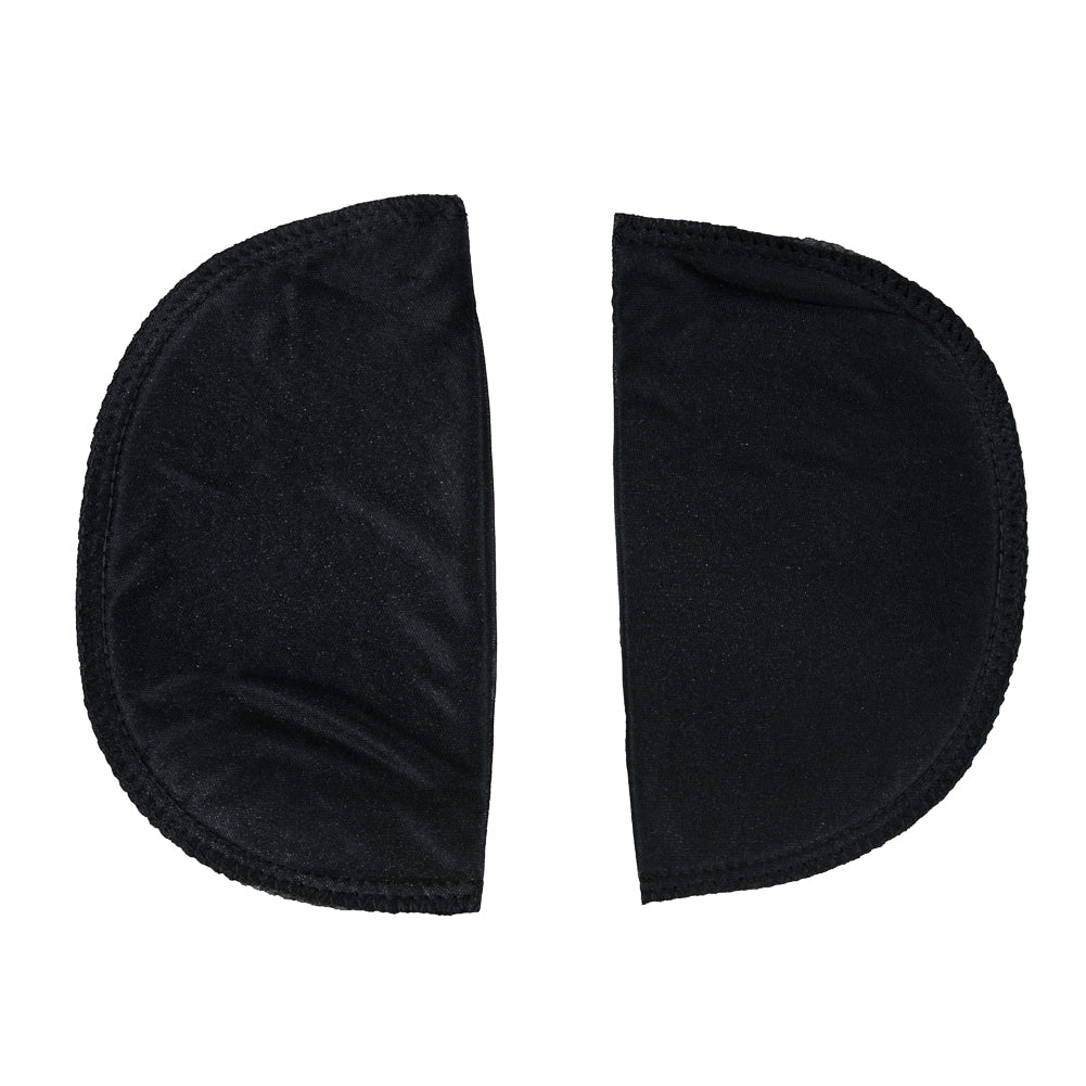 Foam Shoulder Pads Covered with Black Polyester - 7 x 4.5 x .5 - Detail Foam Shoulder Pads Covered with Black Polyester - 7 x 4.5 x .5 - Detail