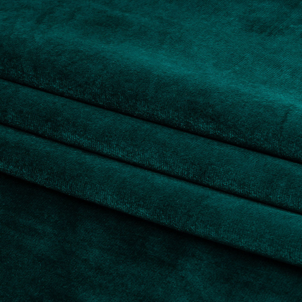 Polyester Velvet - Pacific Blue - Helene Collection Full Polyester Velvet - Pacific Blue - Helene Collection Full