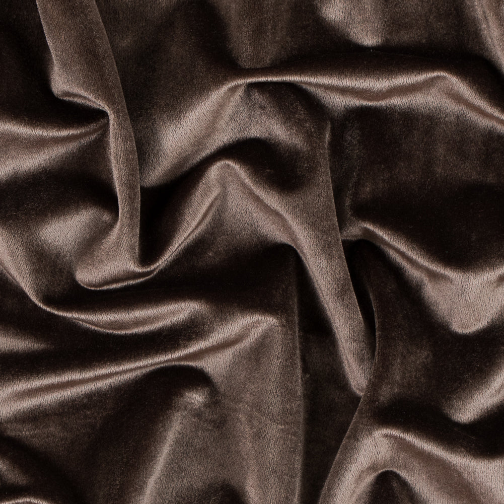 Chocolate Brown Polyester Velvet Chocolate Brown Polyester Velvet
