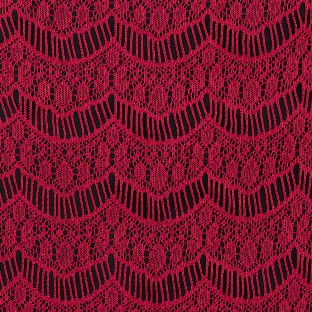 Crochet Lace - Coral All-Over Scallops Crochet Lace - Coral All-Over Scallops
