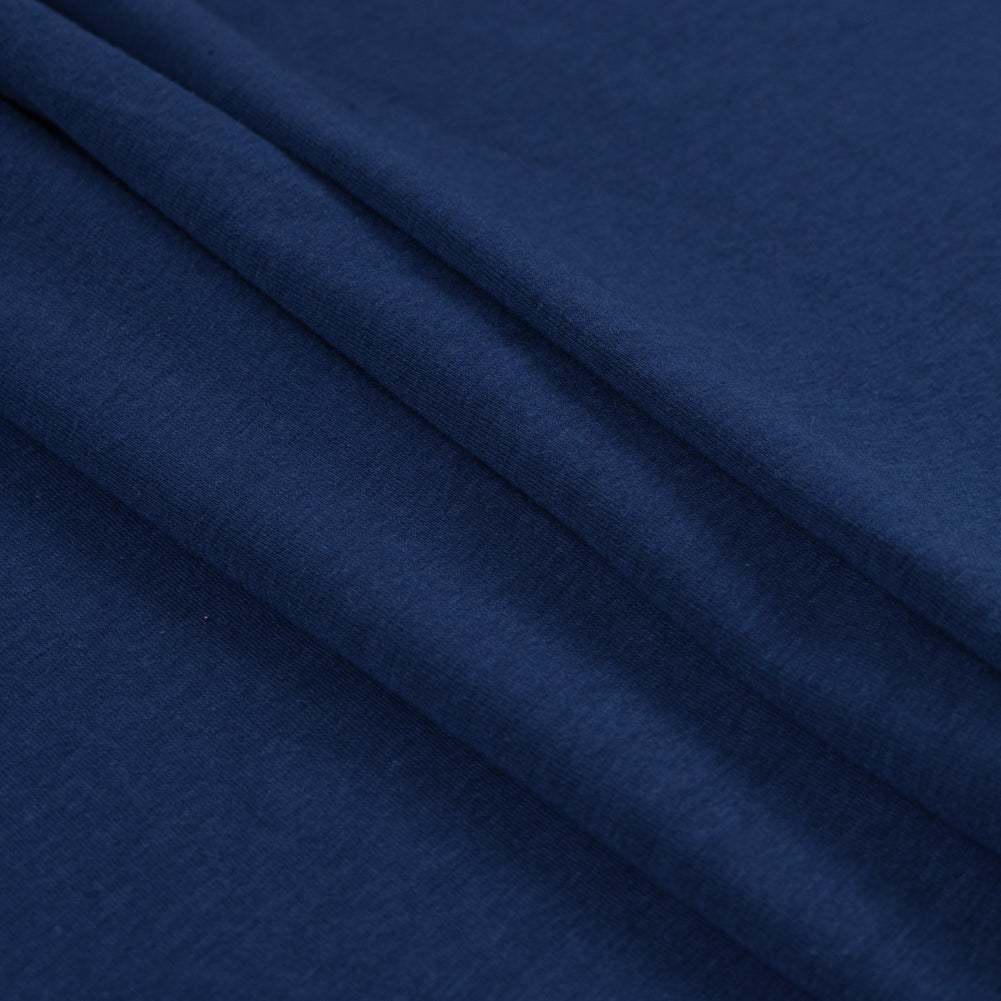 Navy Wide Solid Cotton Jersey Detail Navy Wide Solid Cotton Jersey Detail