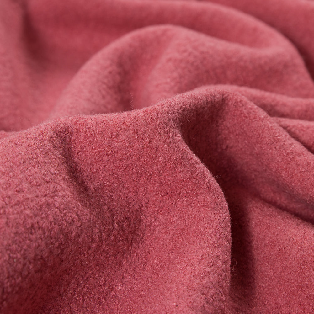 Boiled Wool Coating Fabric - Strawberry Pink - Ketil Collection Full Boiled Wool Coating Fabric - Strawberry Pink - Ketil Collection Full