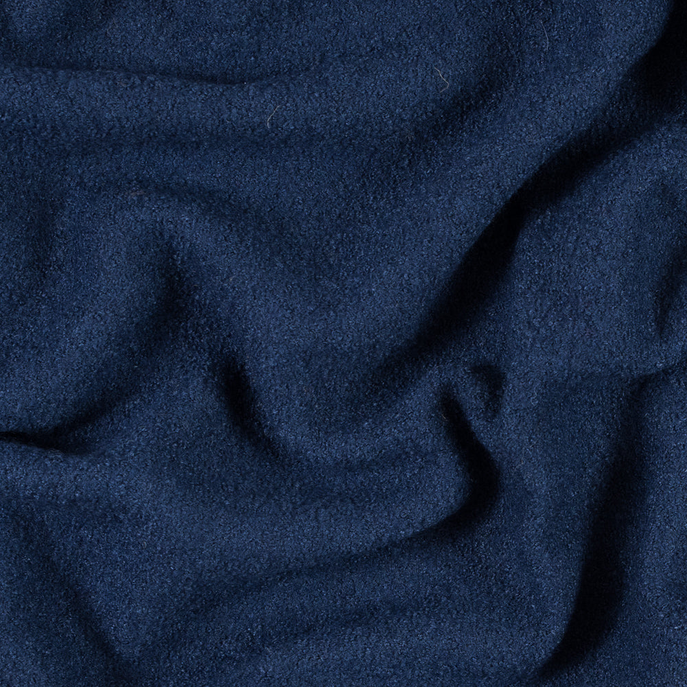 Twilight Blue Solid Boiled Wool Twilight Blue Solid Boiled Wool