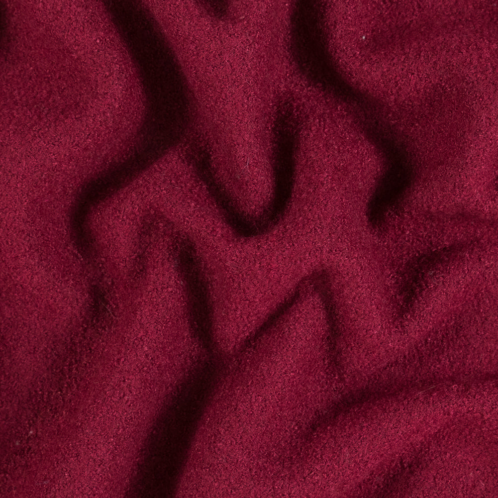 Boiled Wool Coating Fabric - Rumba Red - Ketil Collection Boiled Wool Coating Fabric - Rumba Red - Ketil Collection