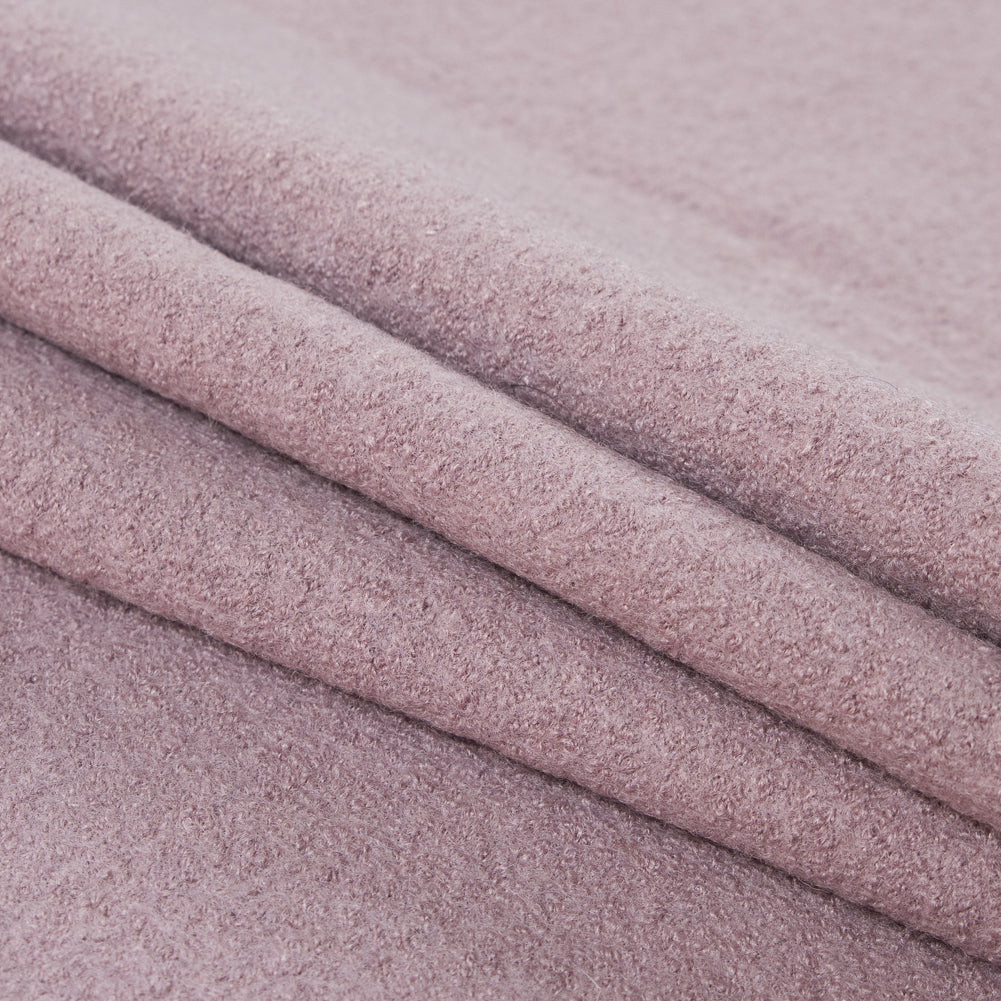 Boiled Wool Coating Fabric - Deauville Mauve - Ketil Collection Detail Boiled Wool Coating Fabric - Deauville Mauve - Ketil Collection Detail
