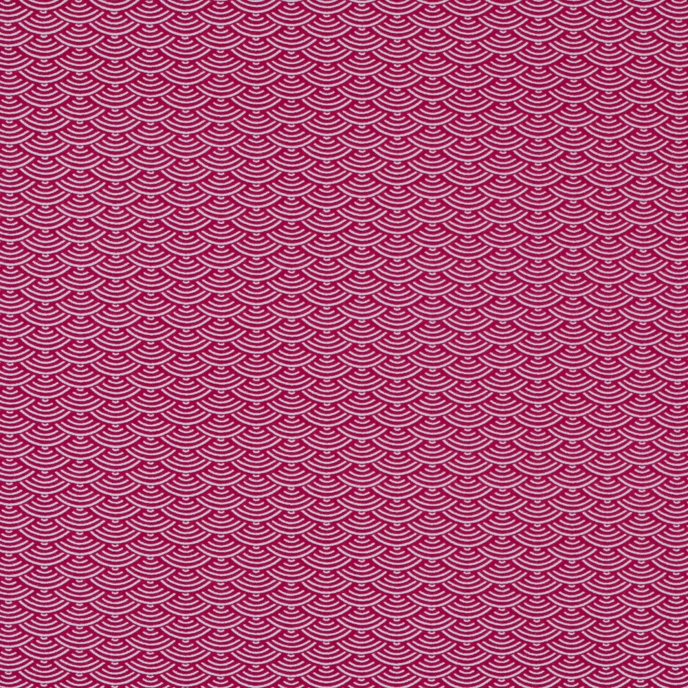 Bright Rose Geometric Printed Nylon Spandex Bright Rose Geometric Printed Nylon Spandex