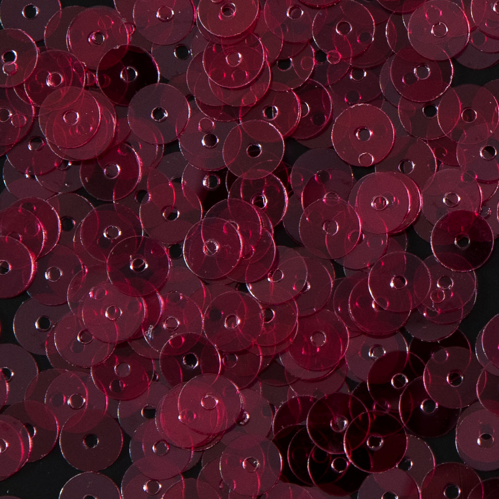 Bag of Ruby Transparent Bright Loose Sequins - 5mm Detail Bag of Ruby Transparent Bright Loose Sequins - 5mm Detail