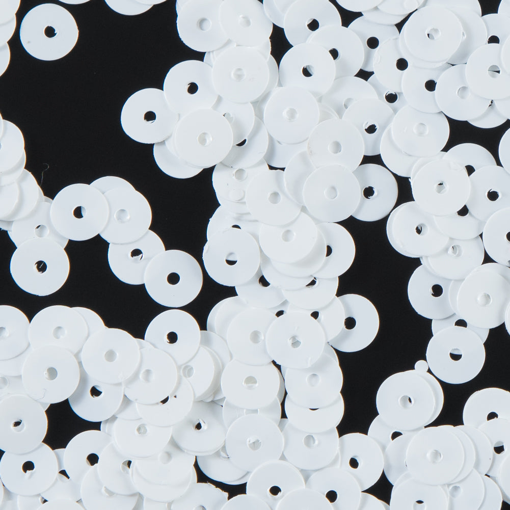 Bag of White Transparent Bright Loose Sequins - 5mm Detail Bag of White Transparent Bright Loose Sequins - 5mm Detail