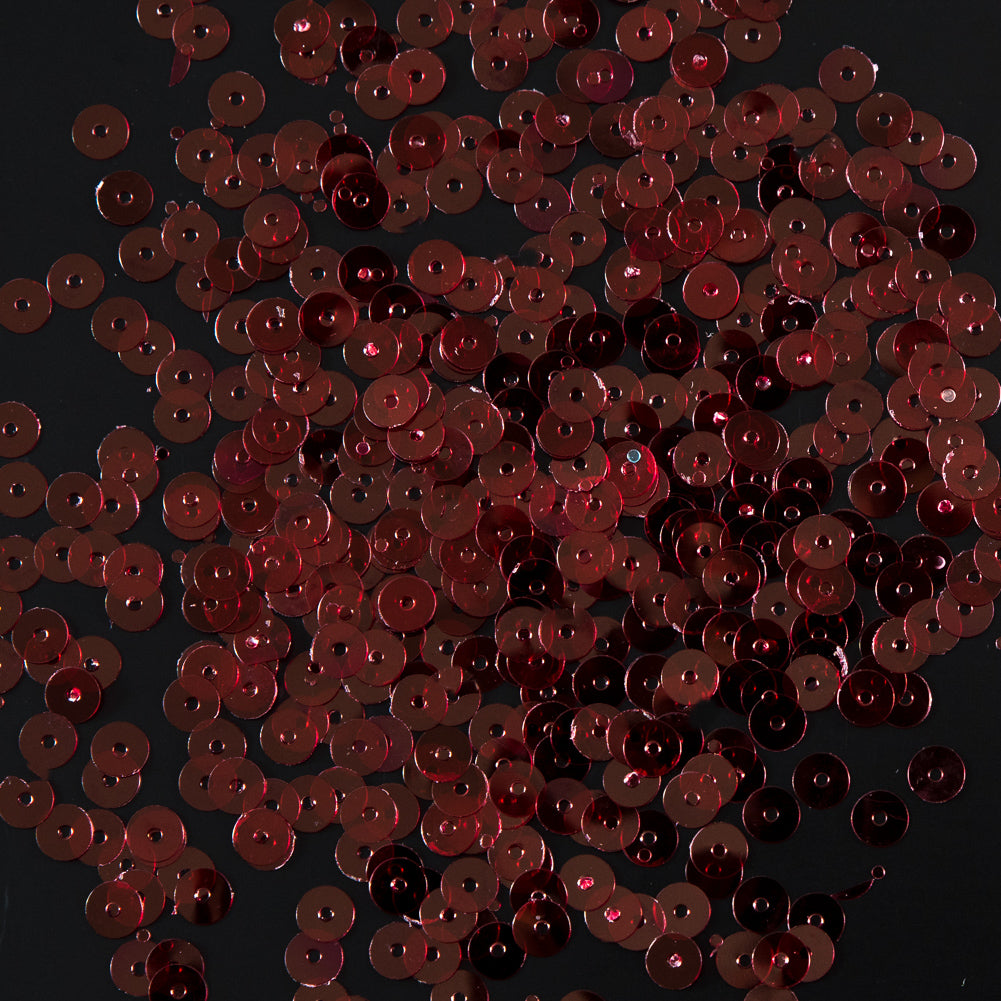 Bag of Red Transparent Bright Loose Sequins - 5mm Bag of Red Transparent Bright Loose Sequins - 5mm