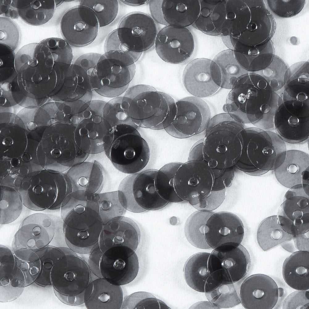 Bag of Gray Transparent Bright Loose Sequins - 5mm Detail Bag of Gray Transparent Bright Loose Sequins - 5mm Detail