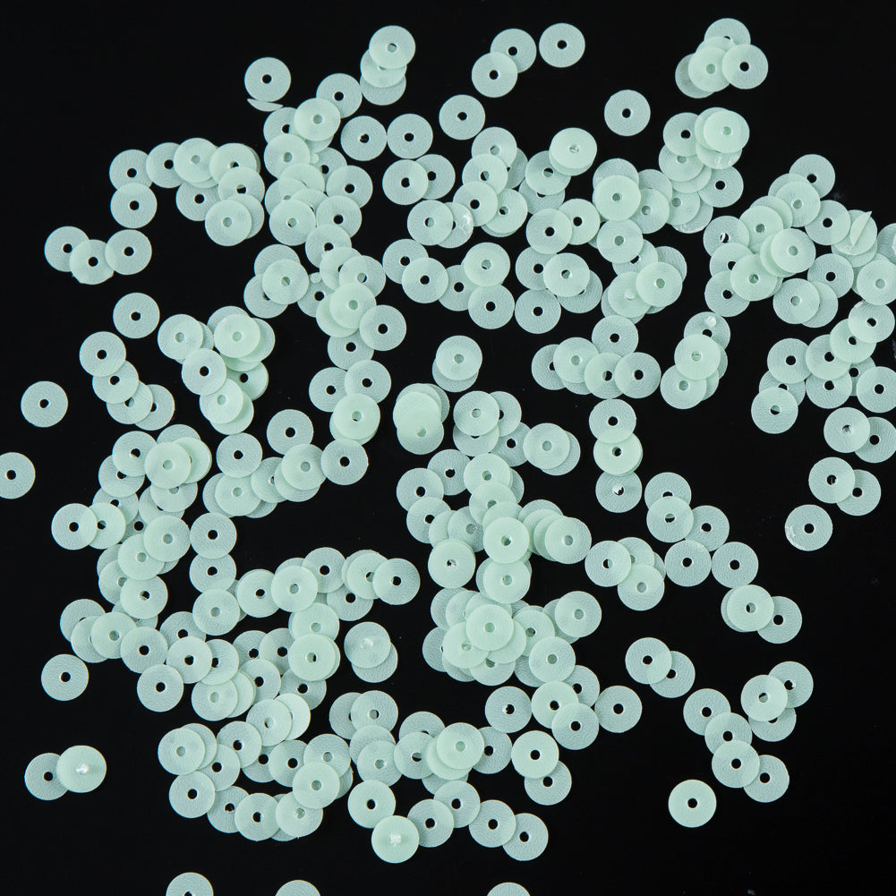 Bag of Tea Green Dull-Bright Loose Sequins - 5mm Bag of Tea Green Dull-Bright Loose Sequins - 5mm