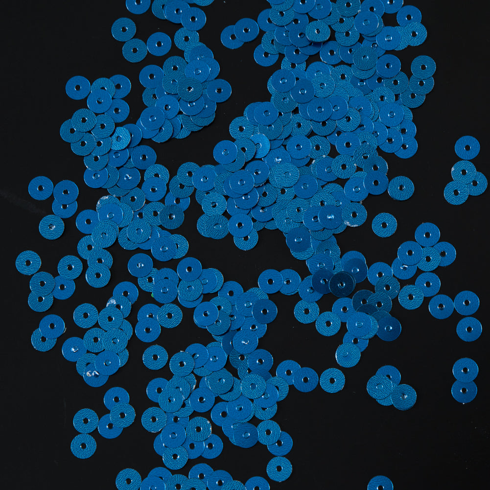 Bag of Blue Dull-Bright Loose Sequins - 5mm Bag of Blue Dull-Bright Loose Sequins - 5mm